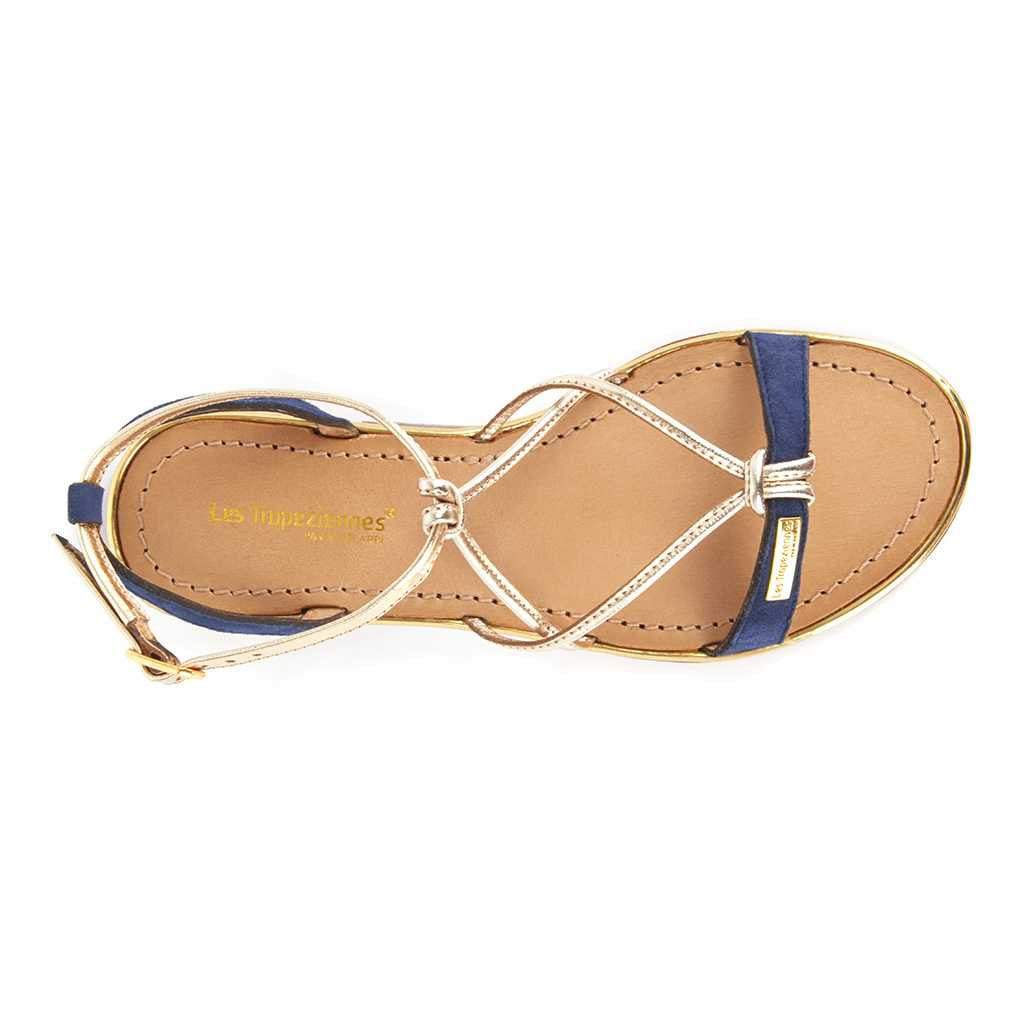LES TROPEZIENNES HIRONBUC blu sandalo donna