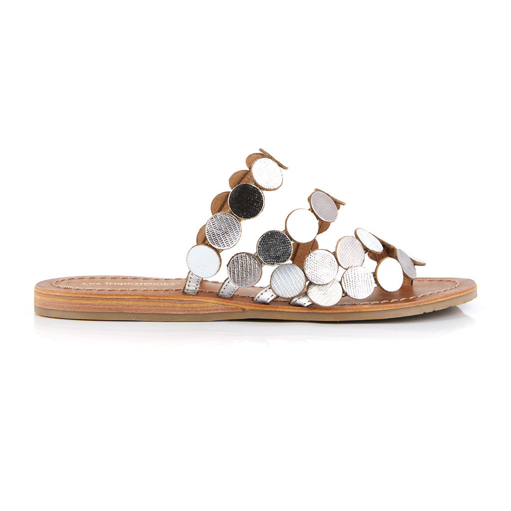 LES TROPEZIENNES HOROND 27161 silver sandalo infradito donna