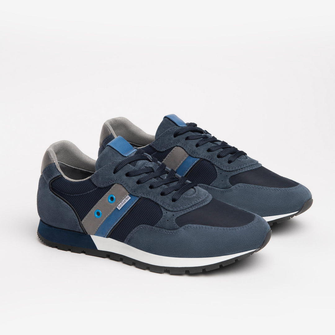 NERO GIARDINI E202370U-207 SNEAKER BLU UOMO