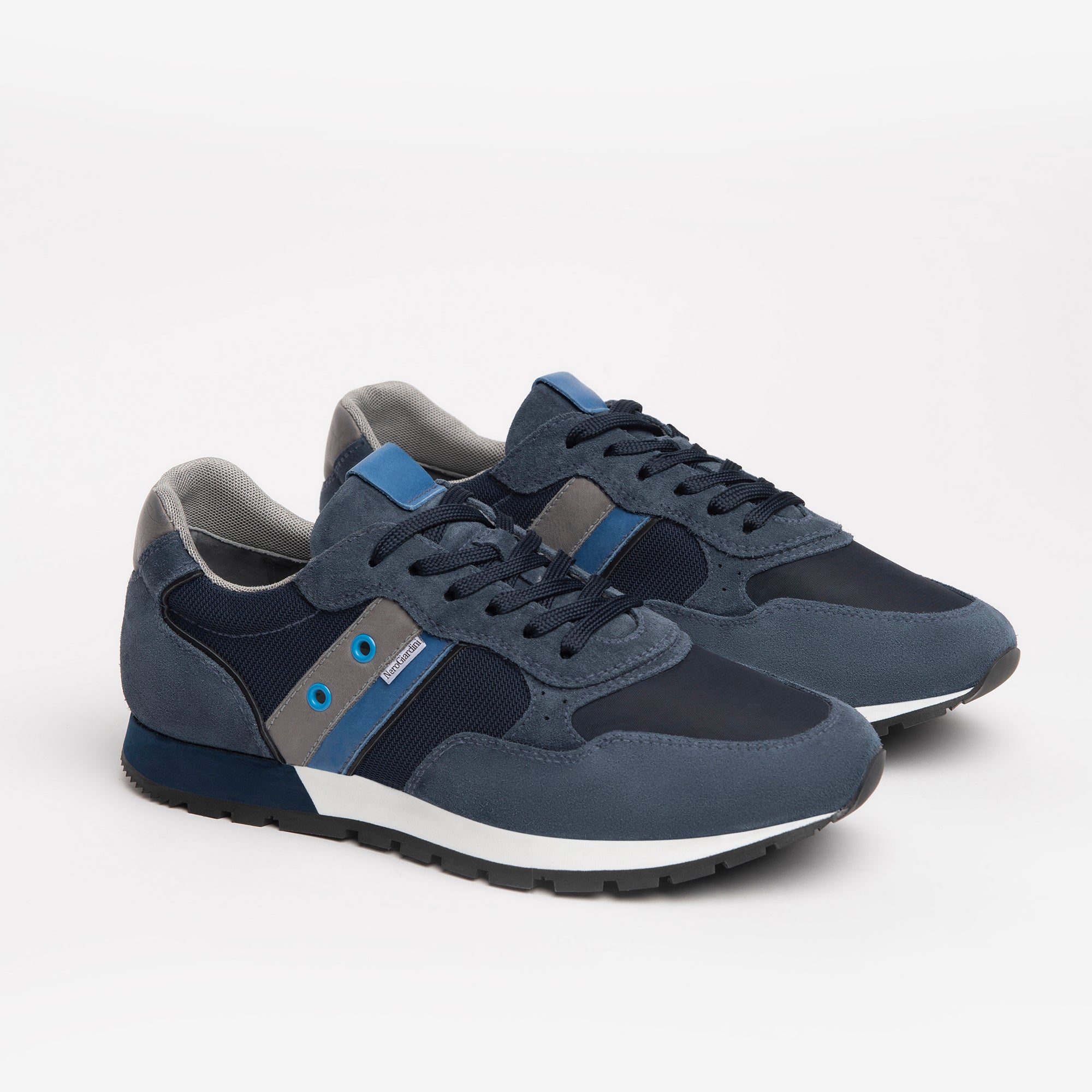 NERO GIARDINI E202370U-207 SNEAKER BLU UOMO