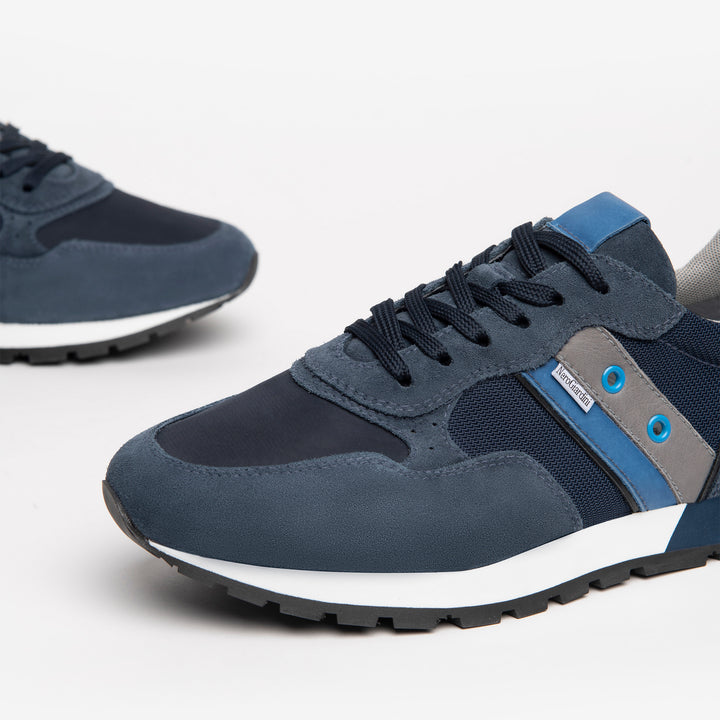 NERO GIARDINI E202370U-207 SNEAKER BLU UOMO