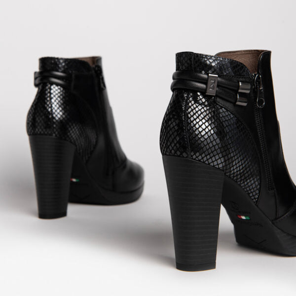 NERO GIARDINI I205041D-100 TRONCHETTO NERO DONNA