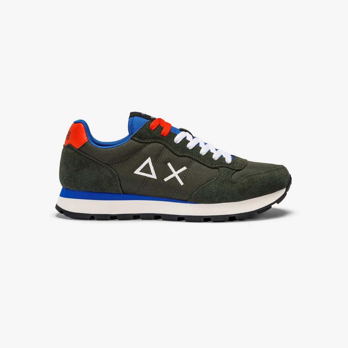 SUN68 TOM SOLID SNEAKER UOMO Z42101-74 MILITARE SCURO